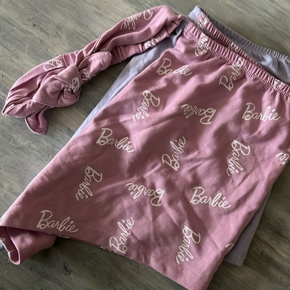 Barbie lounge/sleep shorts with headband